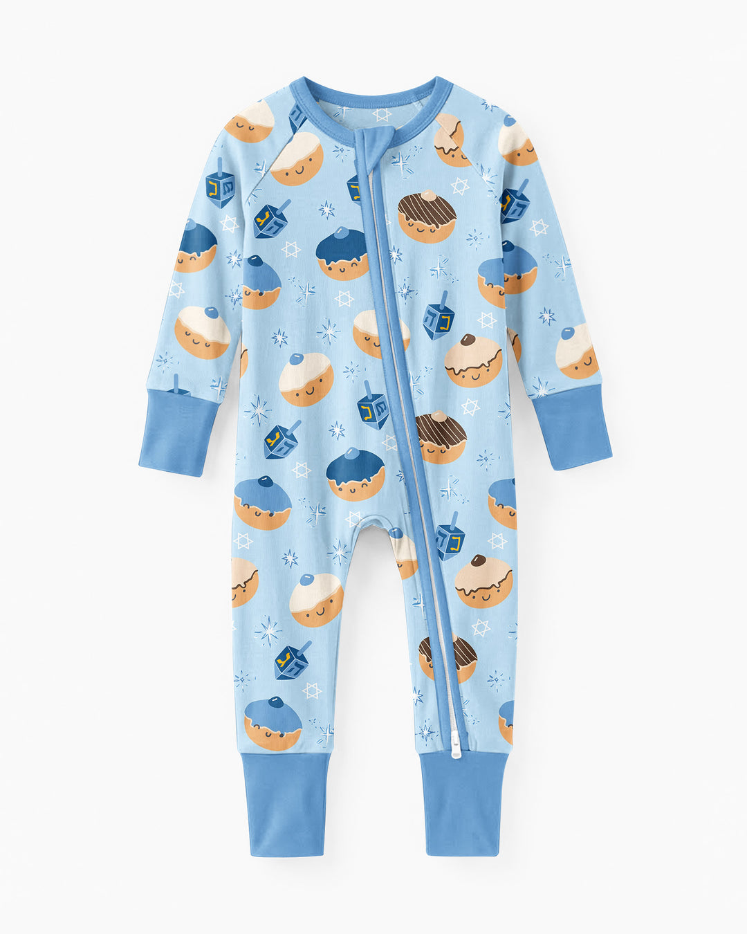 Hanukkah Donut Family Matching Bamboo Convertible Zippy