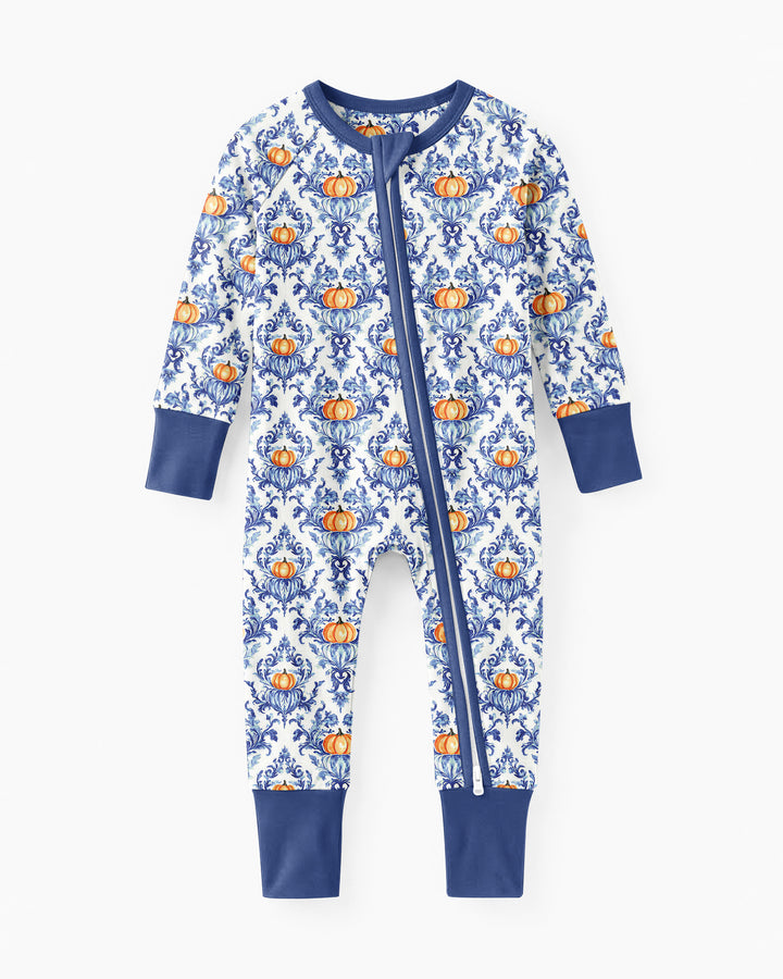 Pumpkin Toile Family Matching Bamboo Convertible Zippy