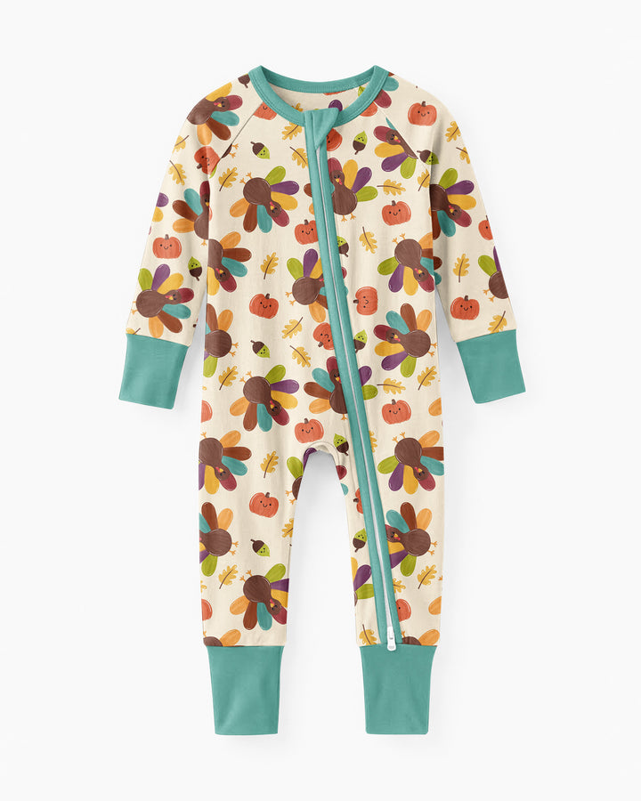 Thankful Turkey Days Bamboo Convertible Zippy