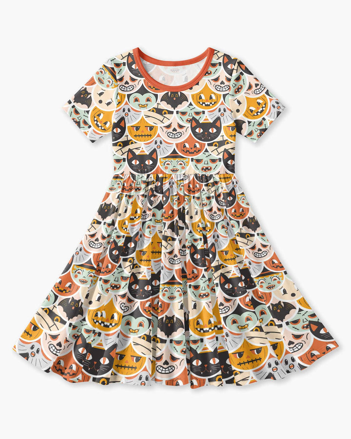 Monster Mash-Up Bamboo Twirl Dress