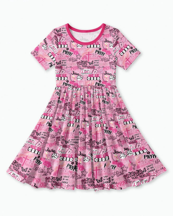 Pink Faith & Grace Bamboo Twirl Dress