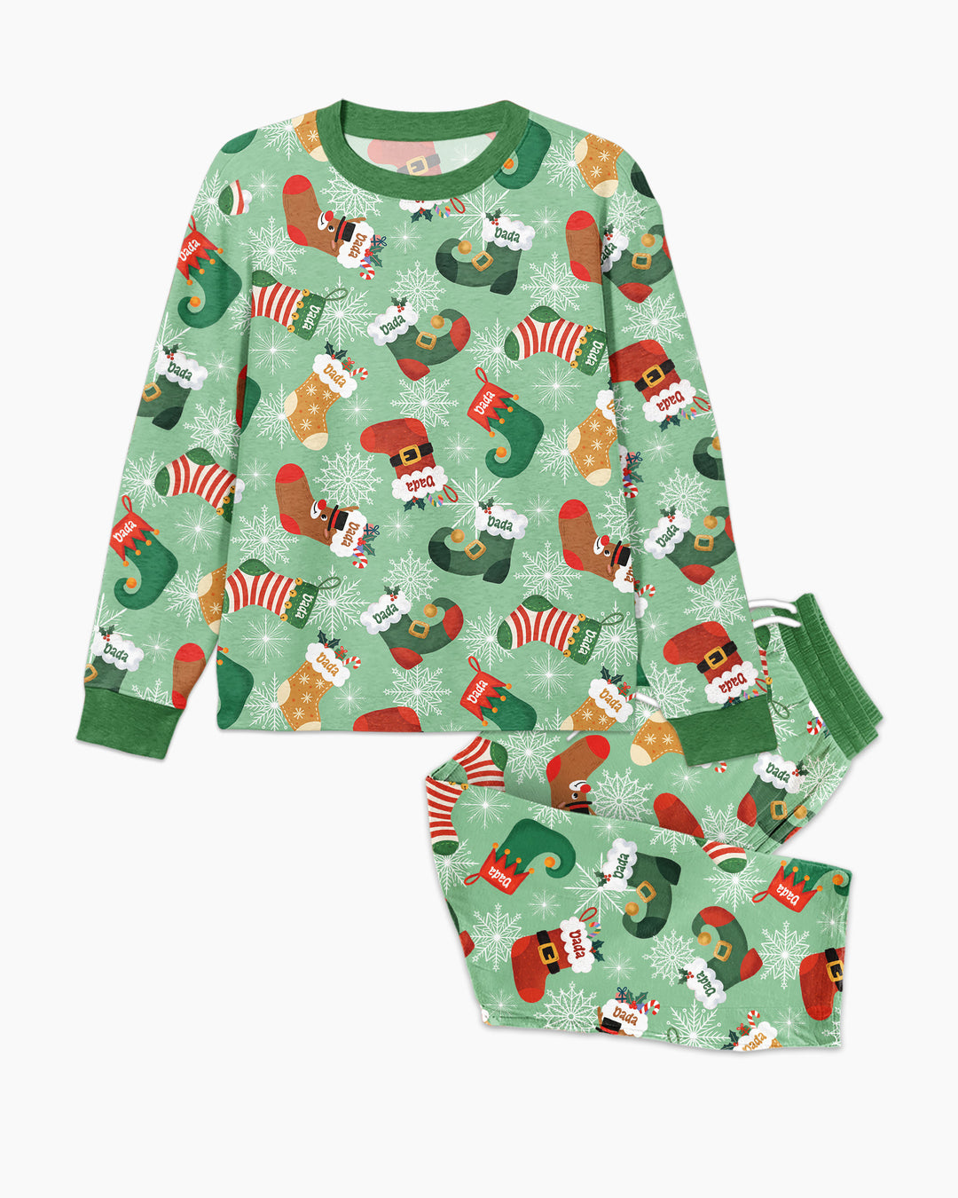 Christmas Crew Family Matching  Bamboo Men's Pajama Set