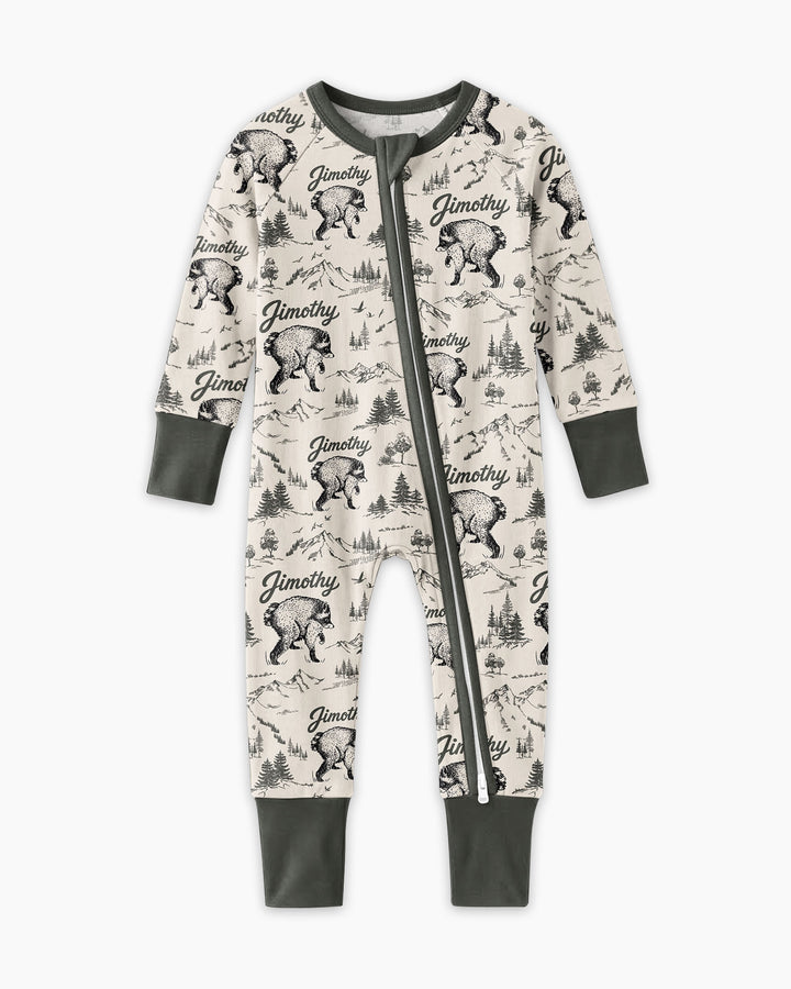 Gerippte Babykleidung mit individuellem Foto - Weich &amp; Skizzenhaft