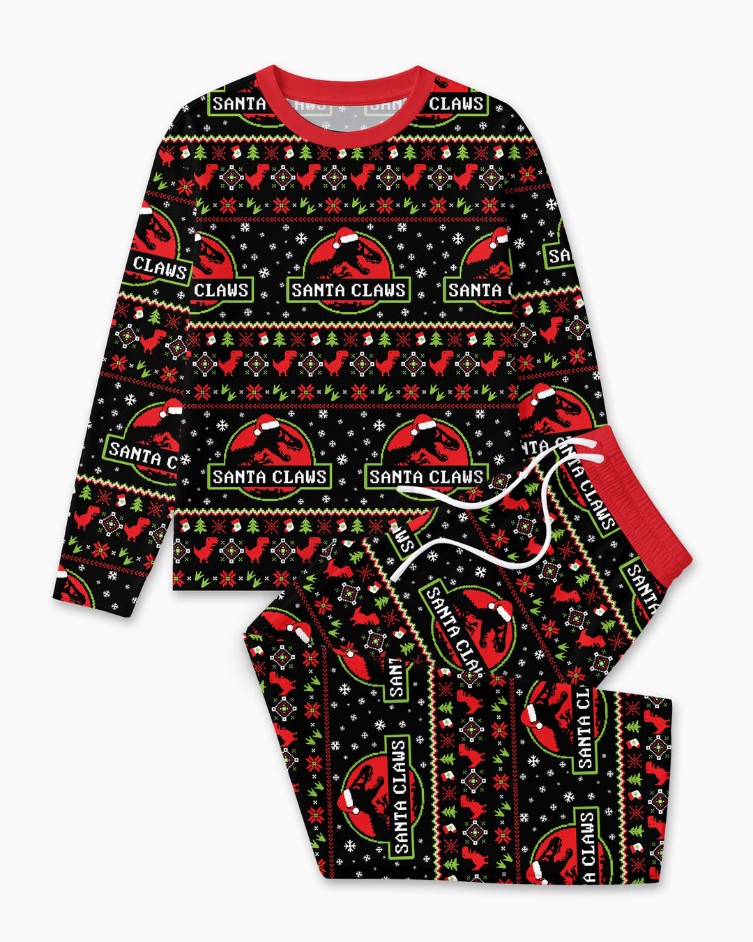Santa Claws Christmas Bamboo Men's Pajama Set