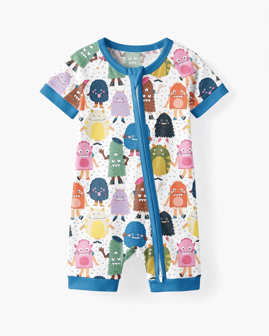 (Not So) Scary Monsters Bamboo Shorty Zippy