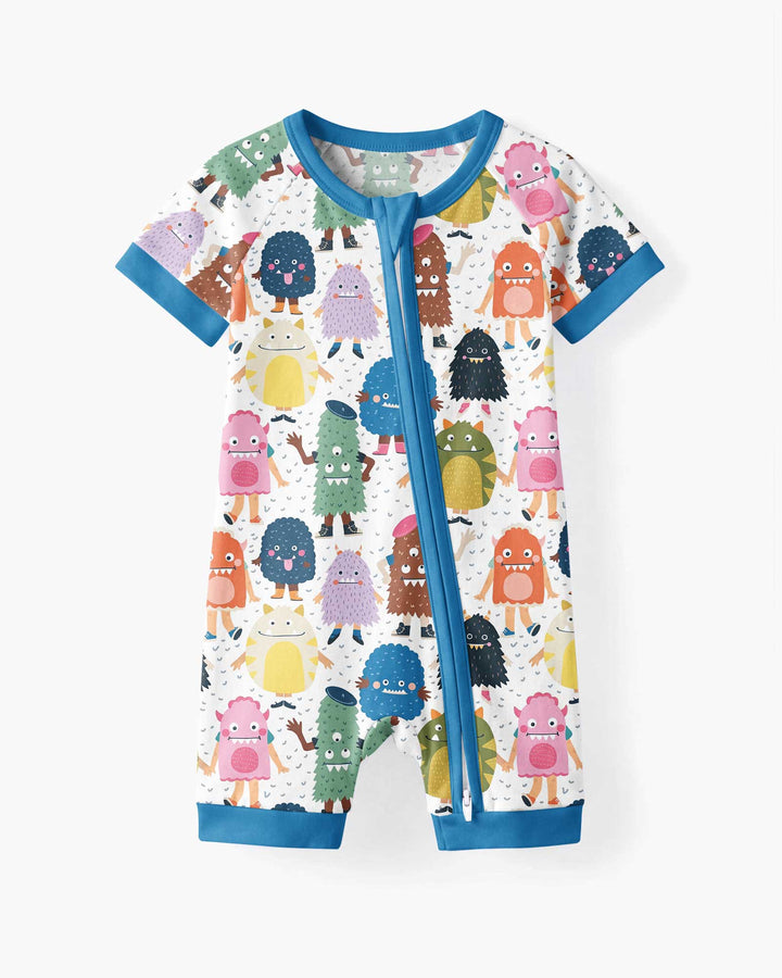(Not So) Scary Monsters Bamboo Shorty Zippy