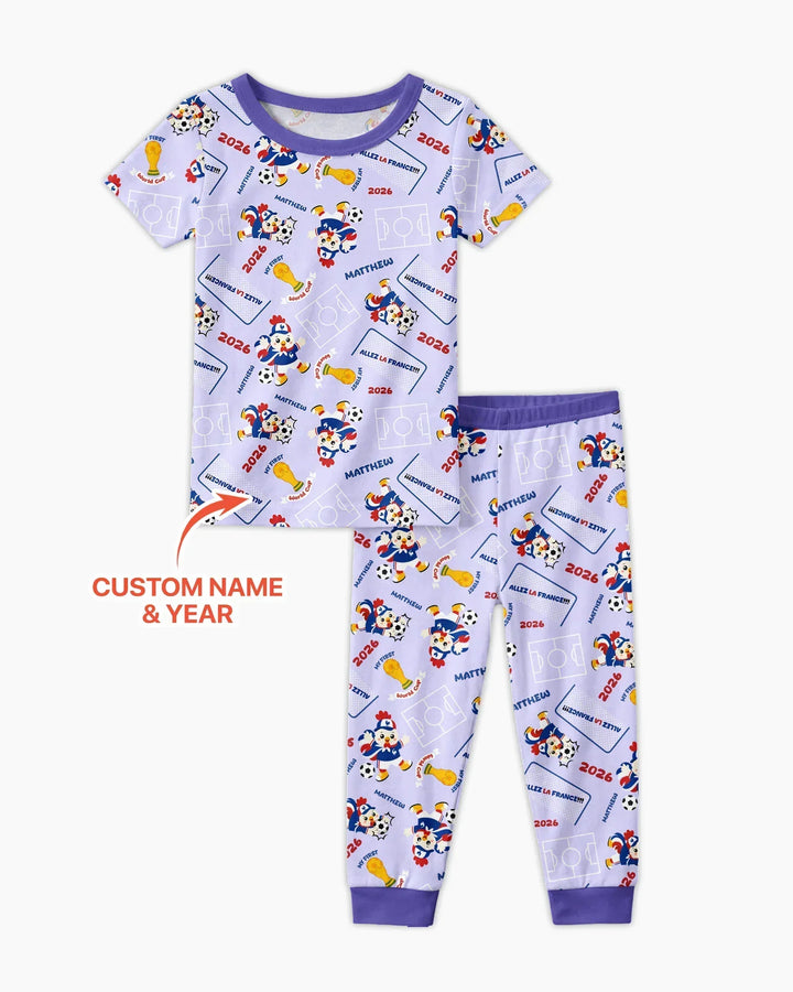 Zweiteiliges, kurzärmliges Pyjama-Set mit Marienkäfern
