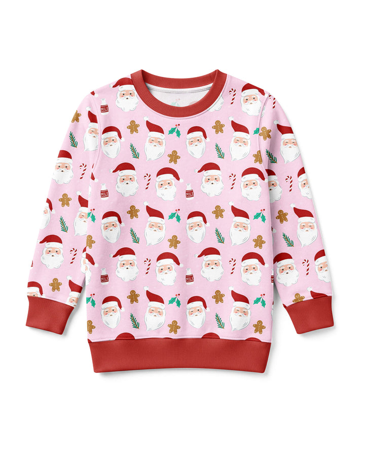 Christmas Sweet Santa Bamboo Crewneck Sweatshirt