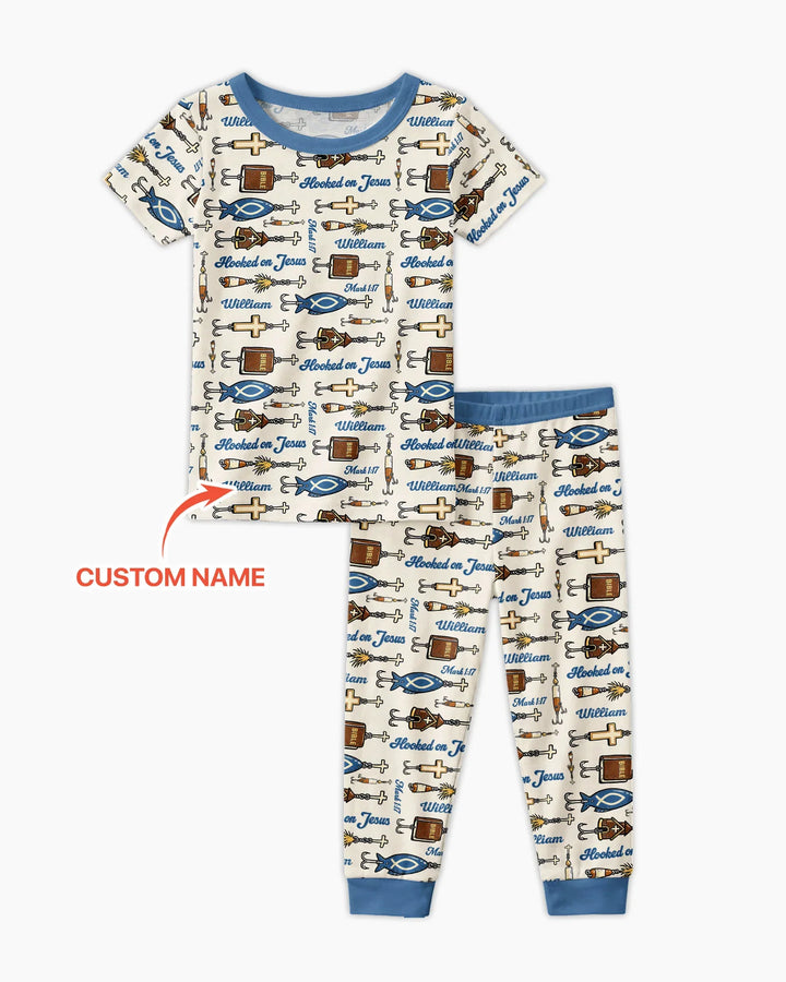 Zweiteiliges, kurzärmliges Pyjama-Set mit Marienkäfern