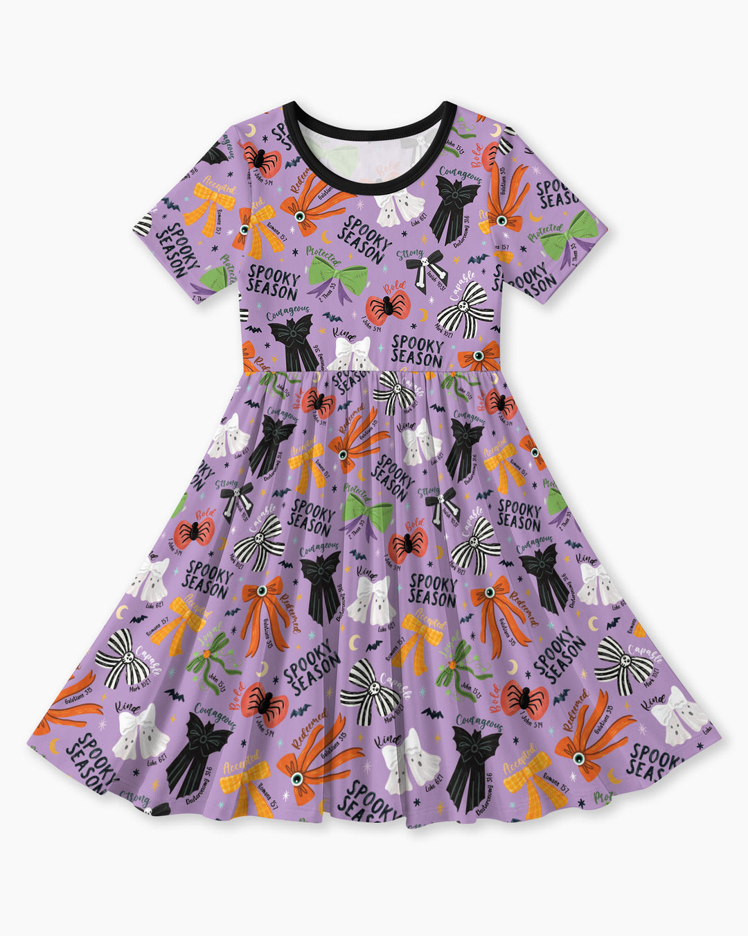 Spooky Bows Spooky Season Bamboo Twirl Dress
