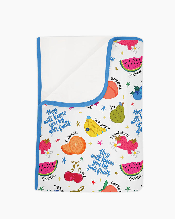 They Will Know You By Your Fruits Bamboo Blanket