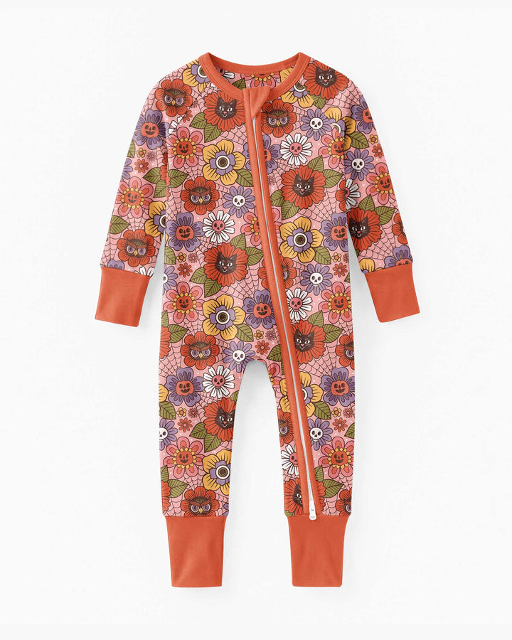 70s Halloween Floral Bamboo Convertible Zippy
