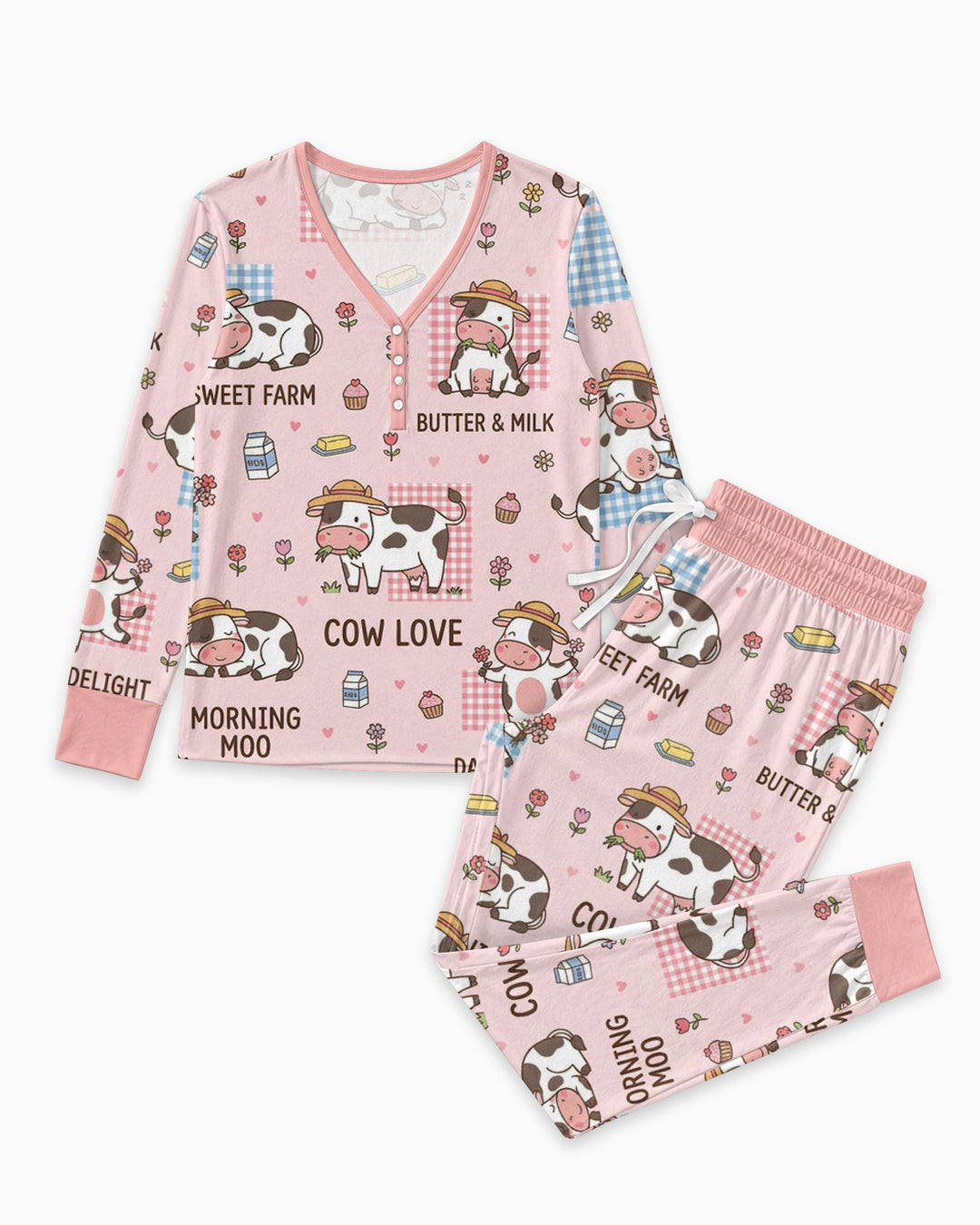 Drowned In Buttercream Bamboo Women Pajama Set