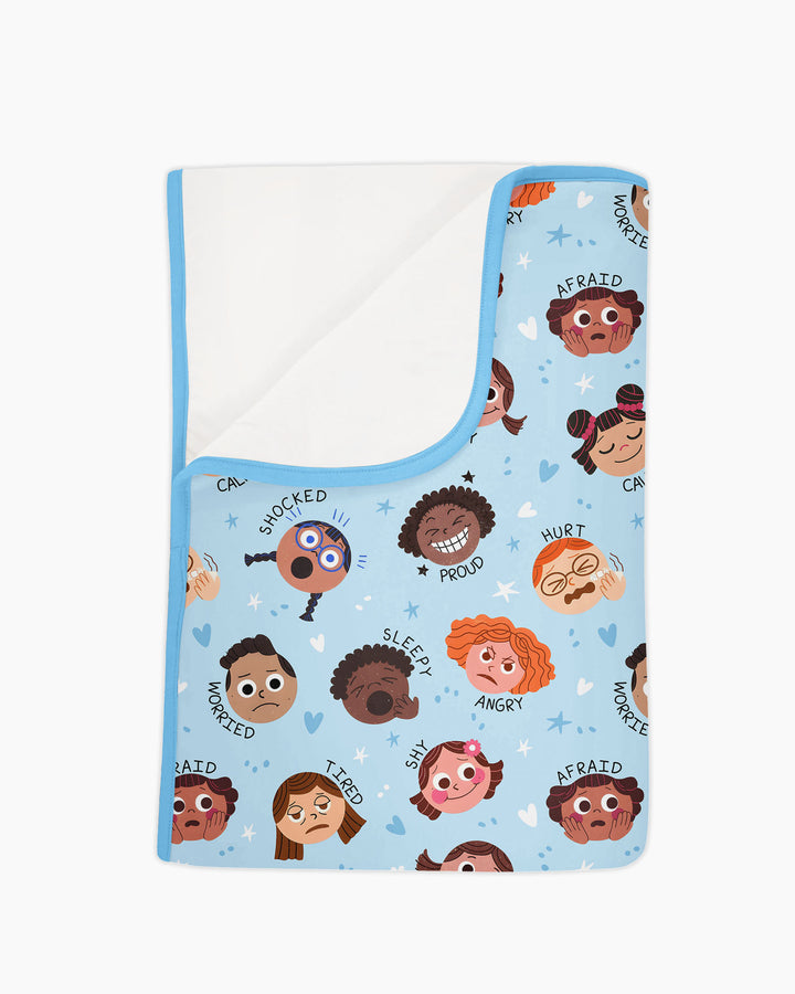 Feelings Vocabulary Bamboo Blanket