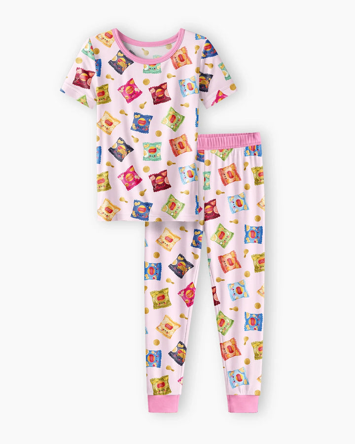 Zweiteiliges, kurzärmliges Pyjama-Set mit Marienkäfern