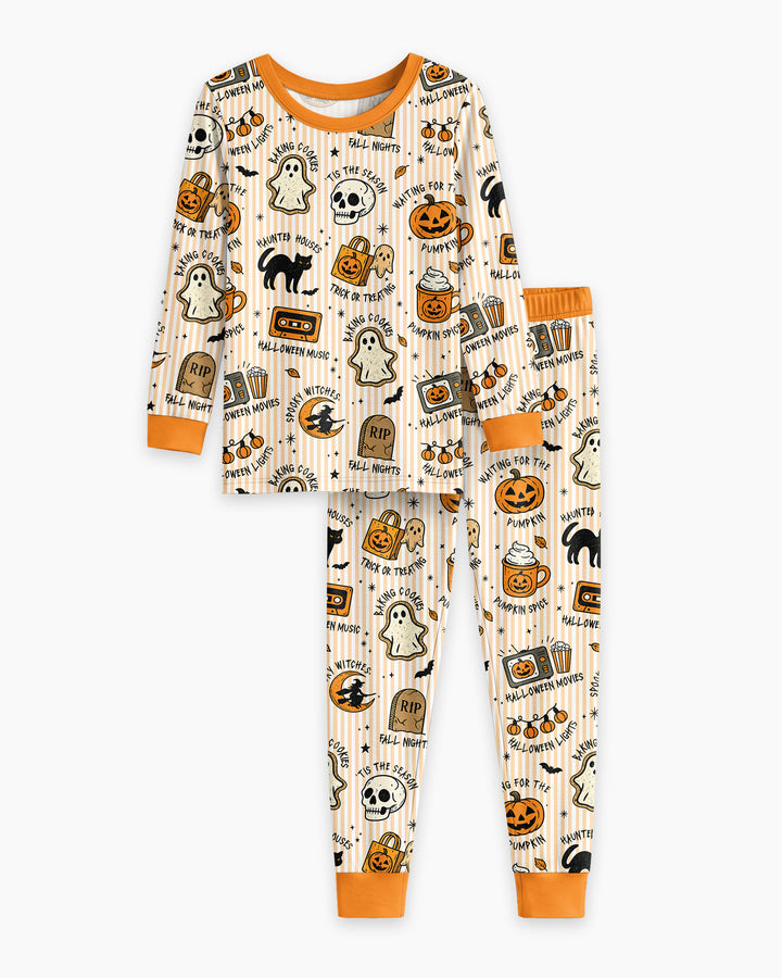 Tis' The Season Bamboo Two Piece Long Sleeve Pajama Set