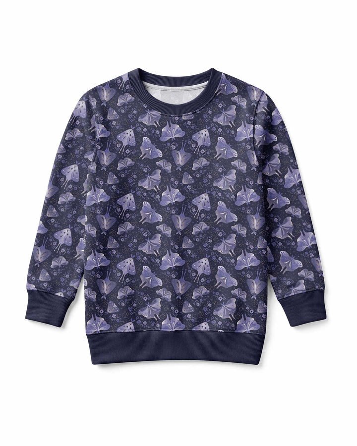 Very Peri Moths Bamboo Crewneck Sweatshirt