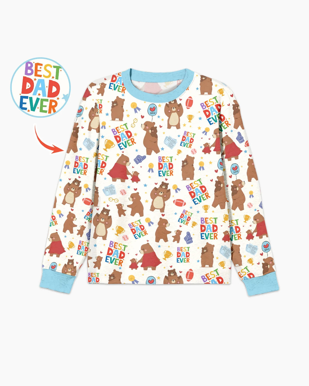 Best Papa Bär aller Zeiten Familie passender Bambus Pyjama für Damen