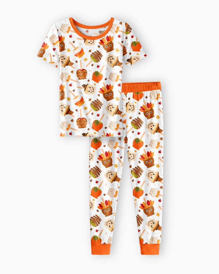 Zweiteiliges, kurzärmliges Pyjama-Set mit Marienkäfern