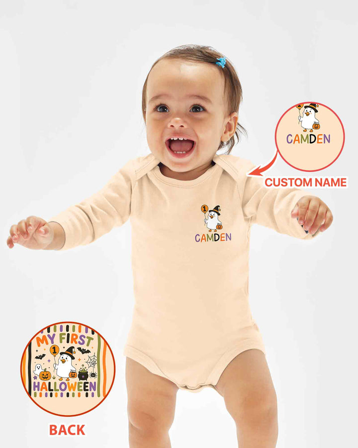 Personalized My First Halloween Bamboo Bodysuit