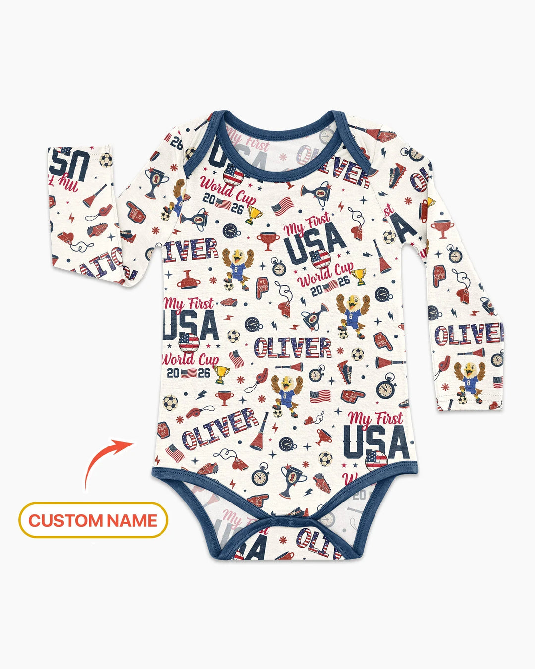 My First Soccer Cup 2026 Bamboo Bodysuit