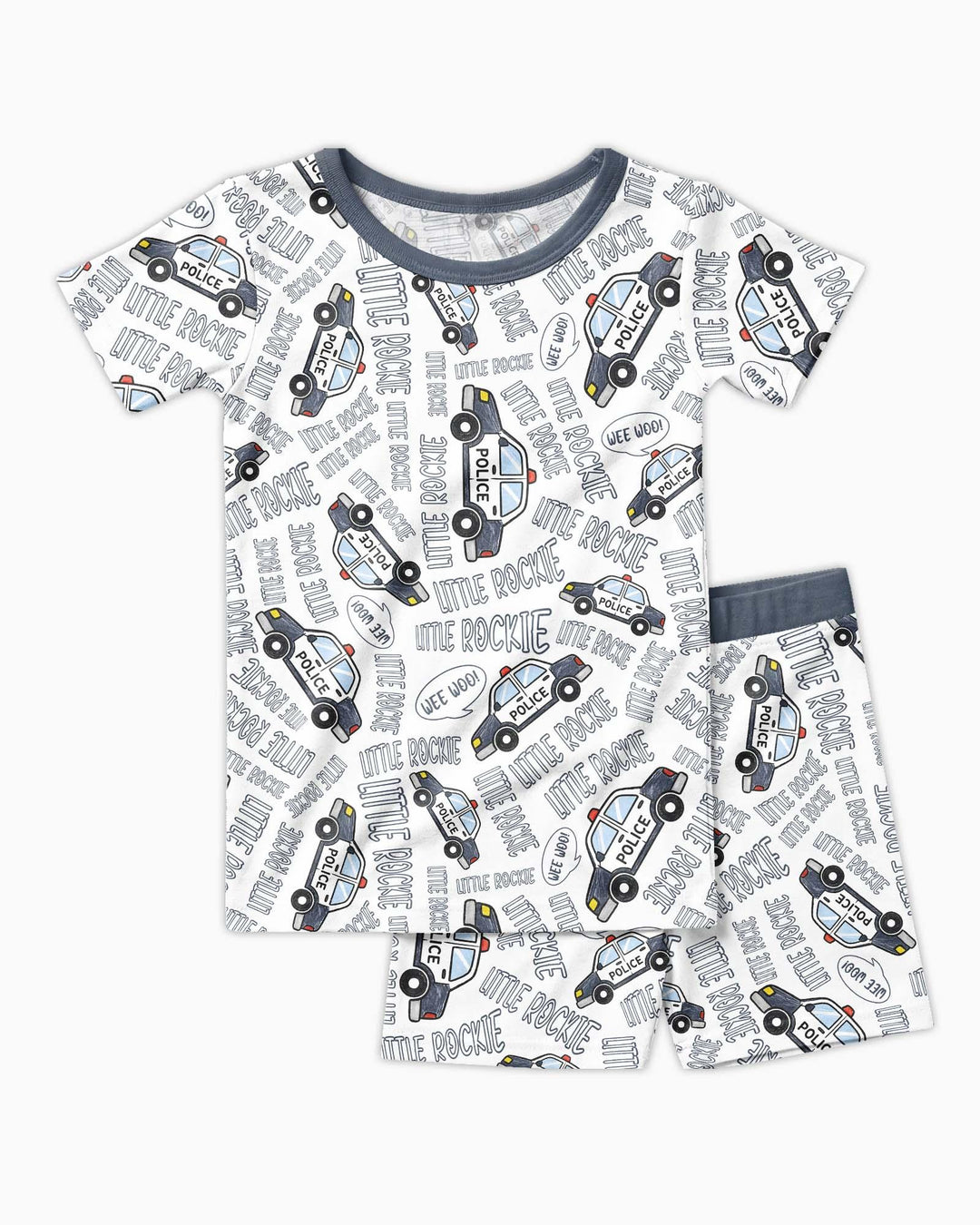 Template Zweiteiliges Pyjama-Set mit kurzen Ärmeln und Shorts