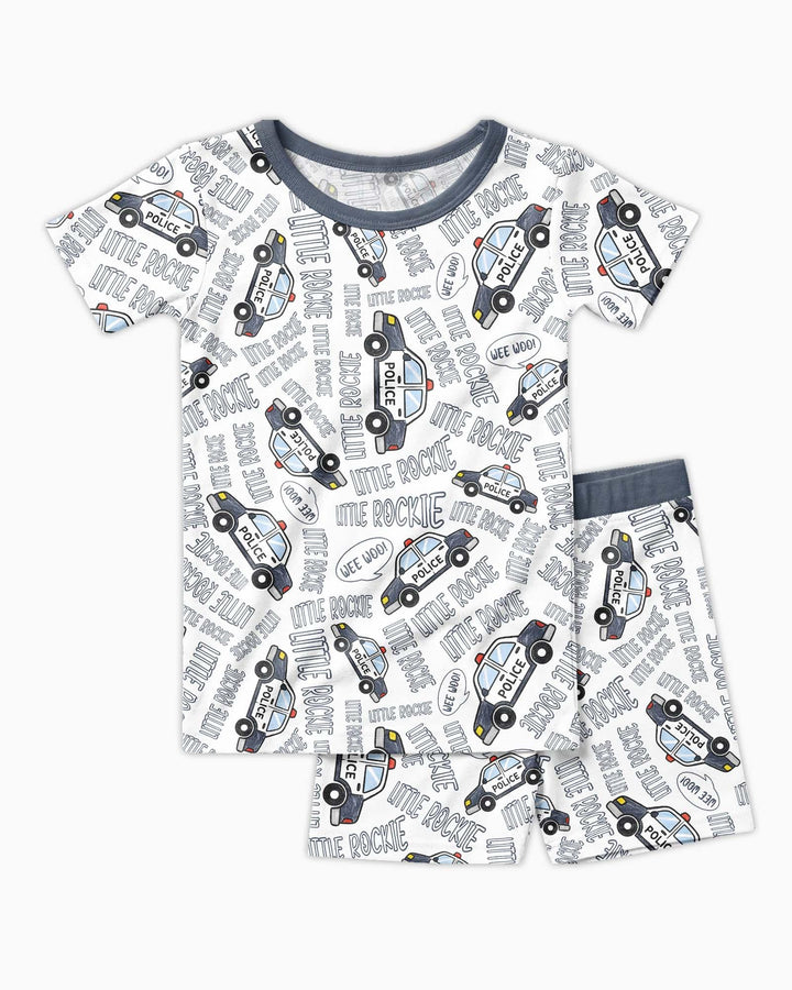 Template Zweiteiliges Pyjama-Set mit kurzen Ärmeln und Shorts