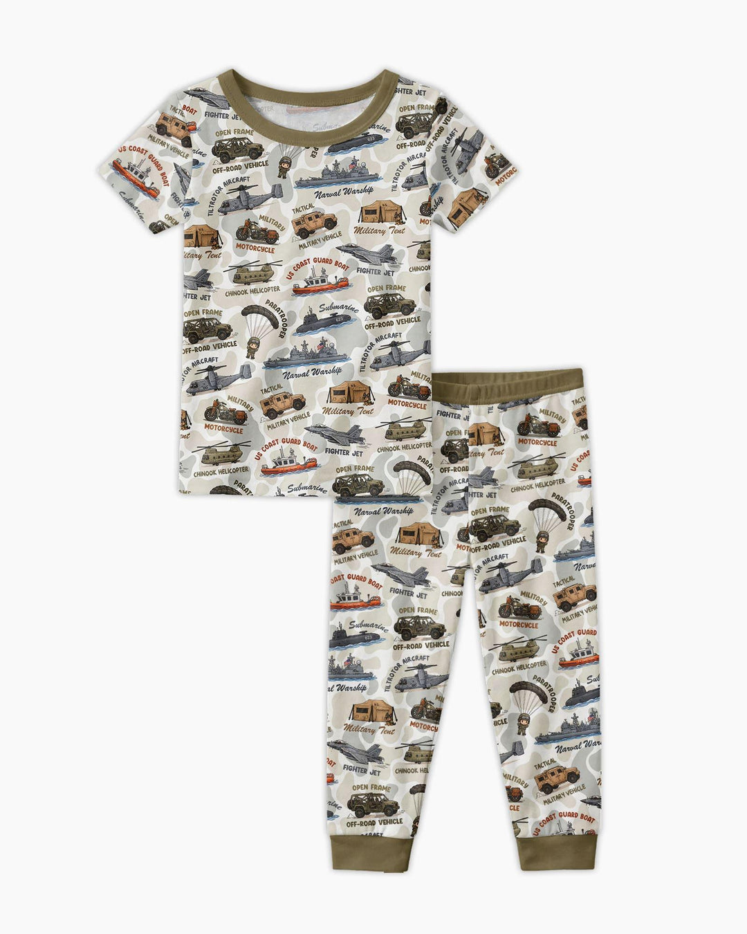 Zweiteiliges, kurzärmliges Pyjama-Set mit Marienkäfern