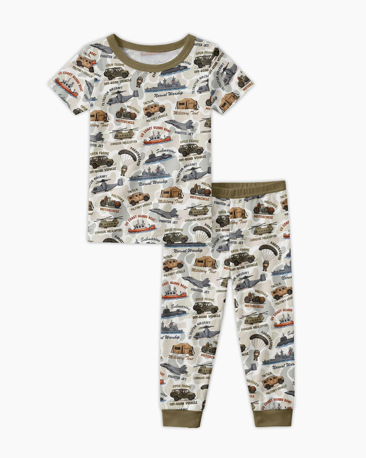 Zweiteiliges, kurzärmliges Pyjama-Set mit Marienkäfern