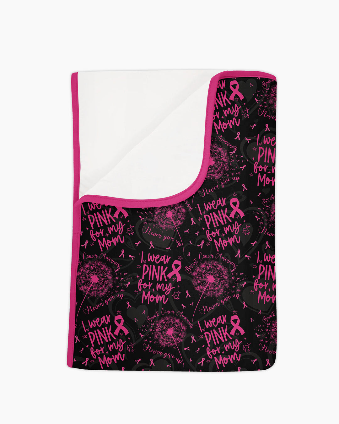 I Wear Pink For My Mom Bamboo Blanket