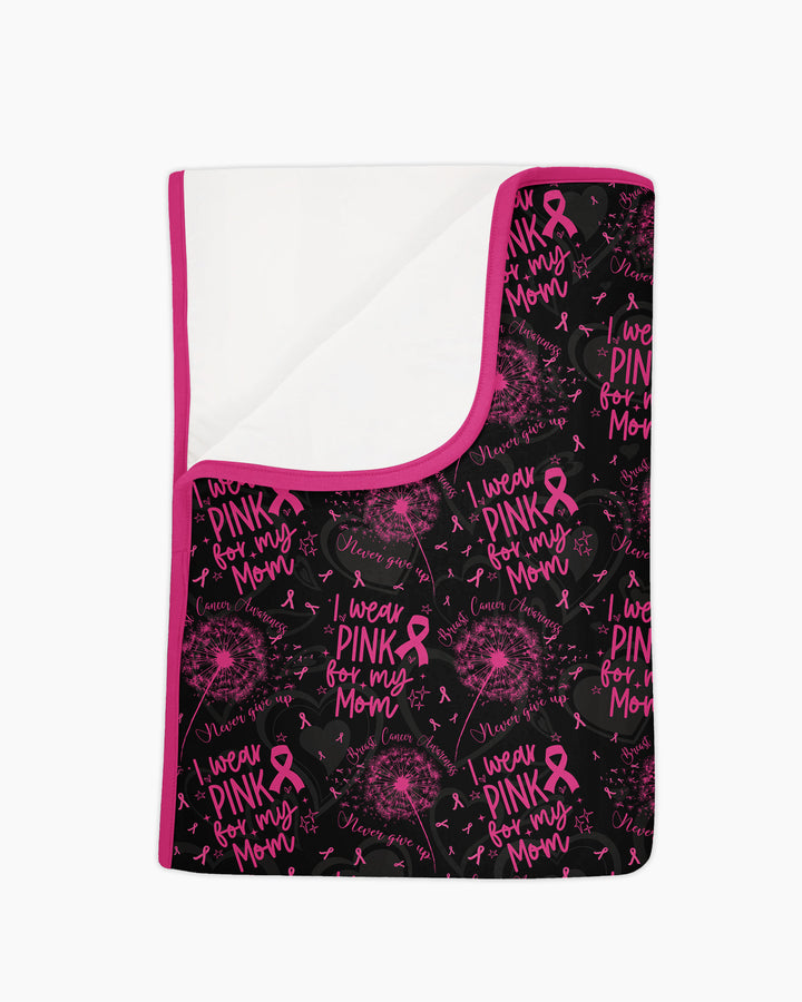 I Wear Pink For My Mom Bamboo Blanket