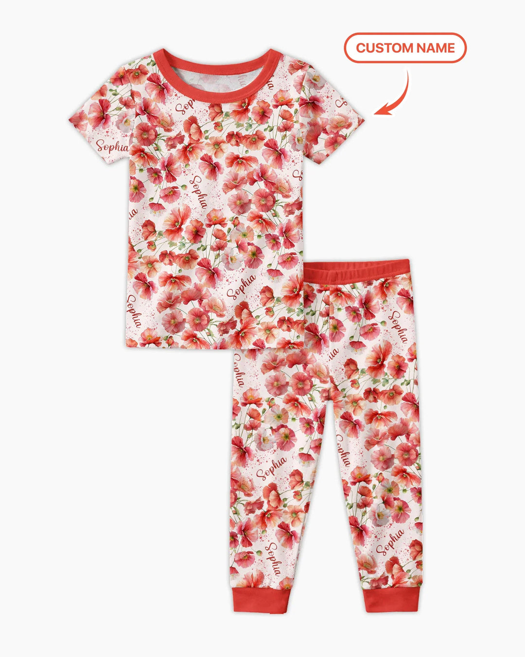 Zweiteiliges, kurzärmliges Pyjama-Set mit Marienkäfern