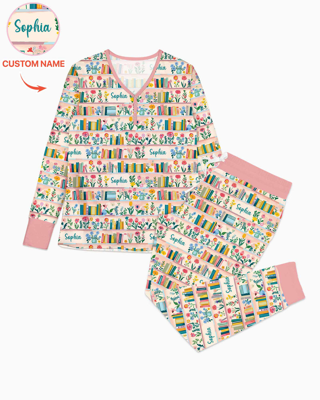 Vorlage Bambus Damen Pyjama Set