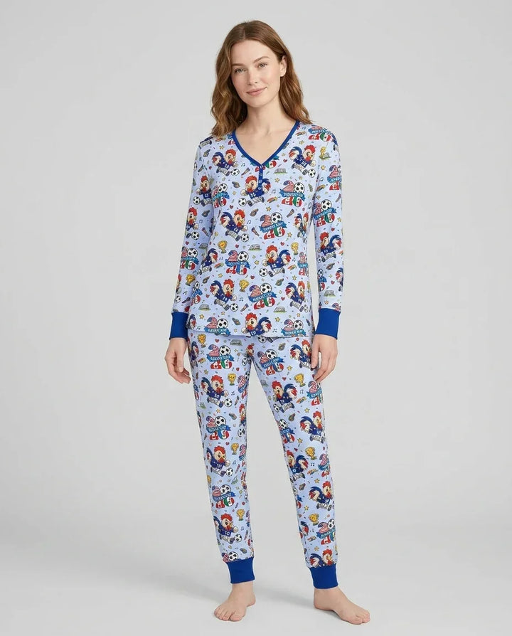 Vorlage Bambus Damen Pyjama Set