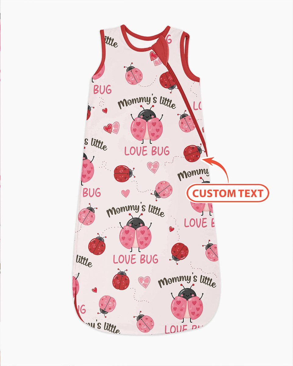 Personalized Grandma's Little Love Bug Bamboo Sleep Bag