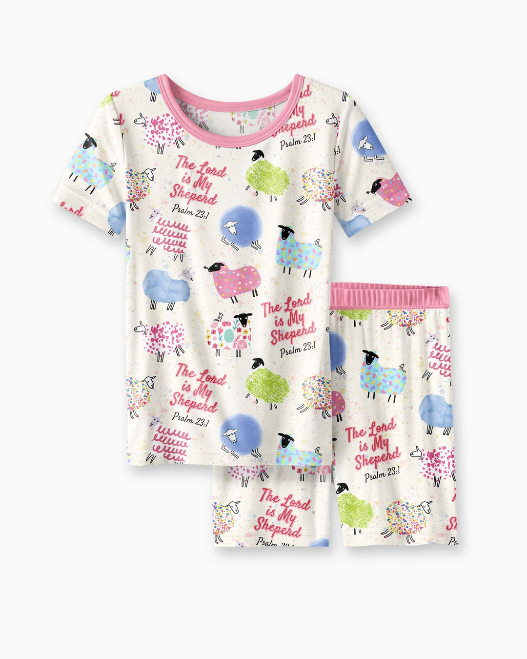 Schlafanzug-Set zweiteilig, kurze Ärmel, kurze Hose, Bambus