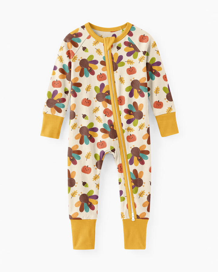 Thankful Turkey Days Bamboo Convertible Zippy