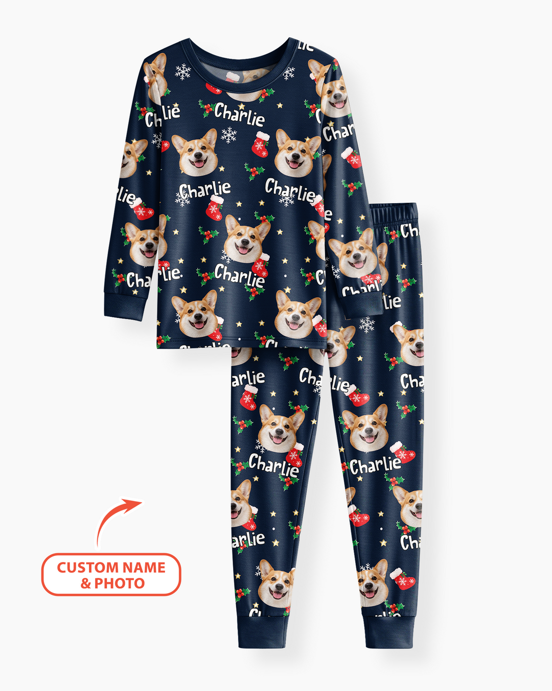 My Furry Christmas Bamboo Two Piece Long Sleeve Pajama Set