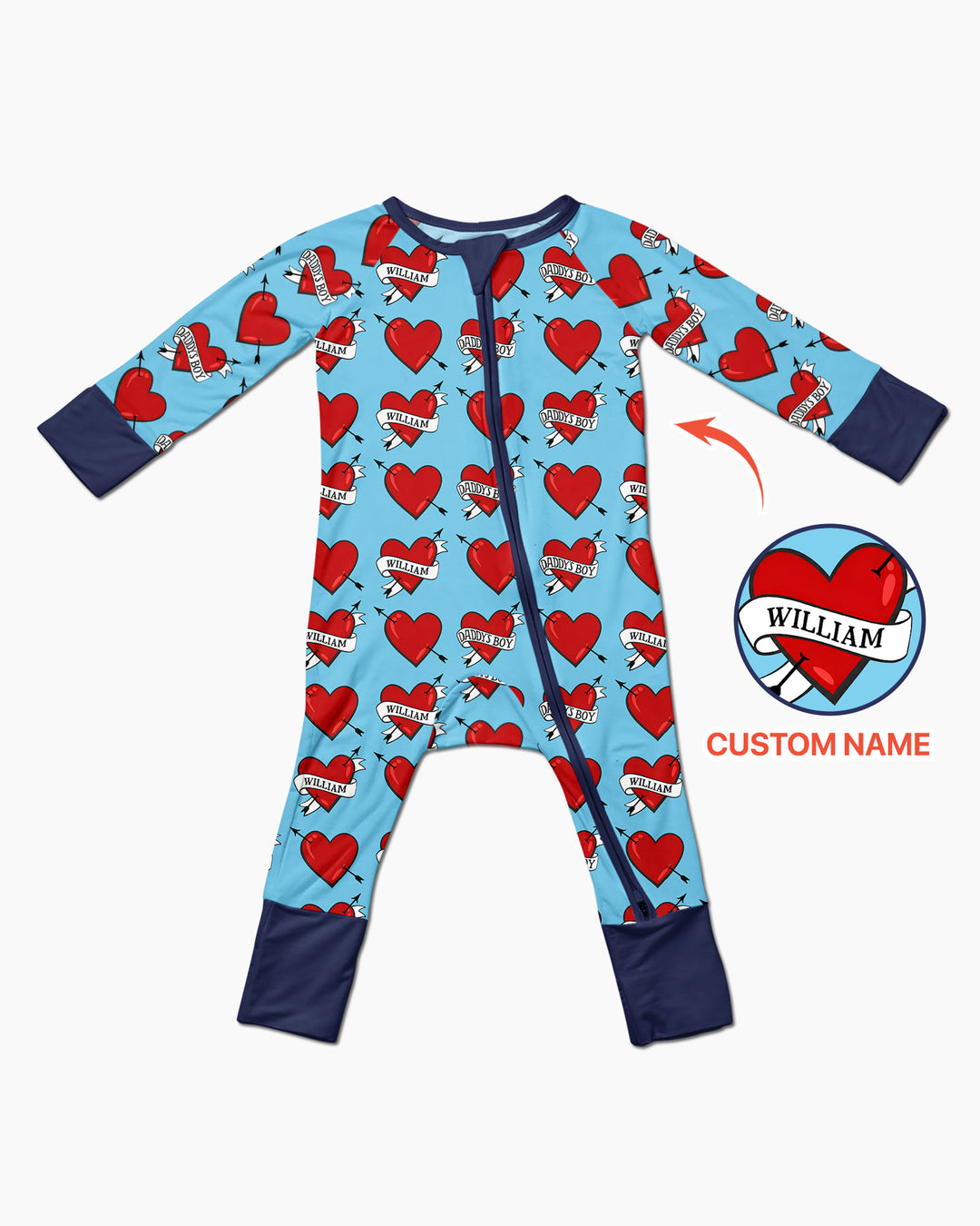 Gerippte Babykleidung mit individuellem Foto - Weich &amp; Skizzenhaft