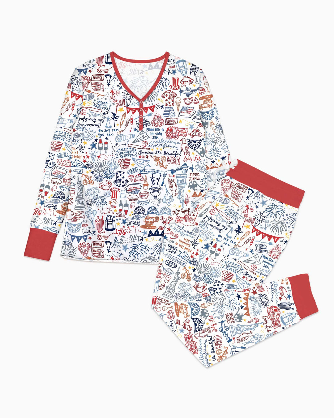 Vorlage Bambus Damen Pyjama Set