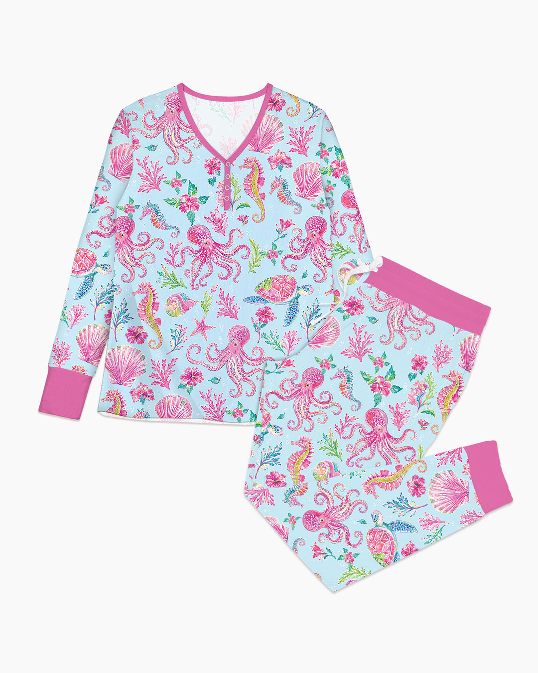 Preppy Palm Beach Bamboo Women Pajama Set