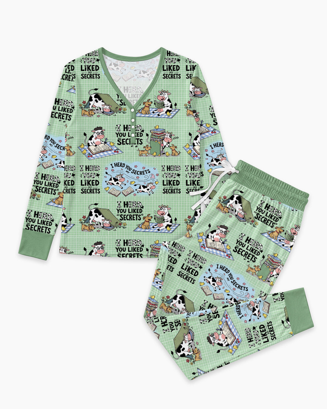 The Secret Gossip Club Bamboo Women Pajama Set