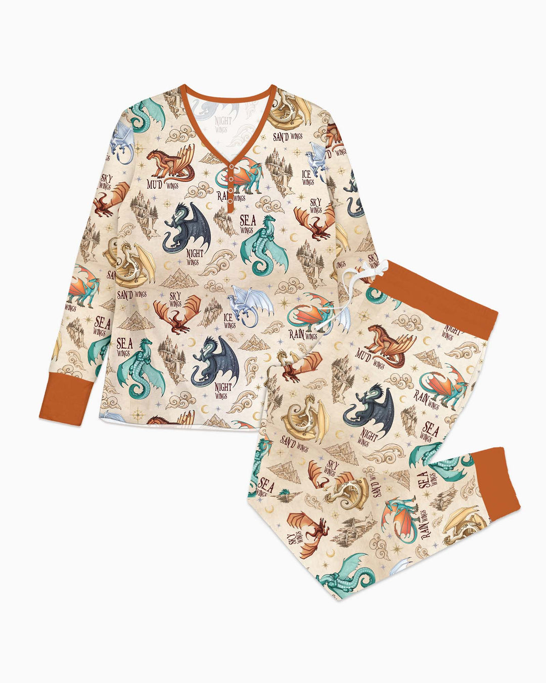 Elemental Dragons Bamboo Women Pajama Set