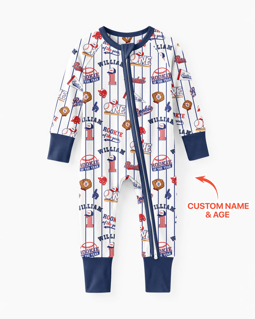 Baseball Birthday Boy Bamboo Convertible Zippy