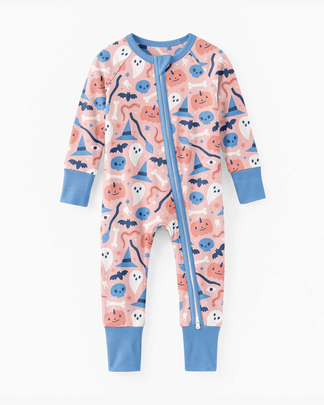 Pastel Pumpkins Skulls And Witch Craft Bamboo Convertible Zippy