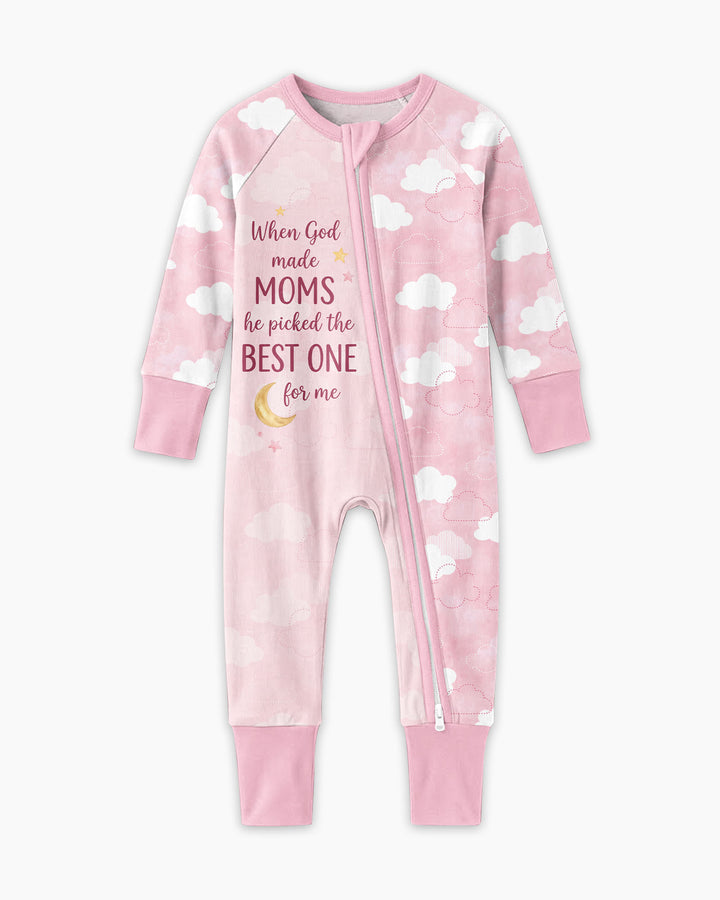 God Made The Best Mom Bamboo Convertible Zippy