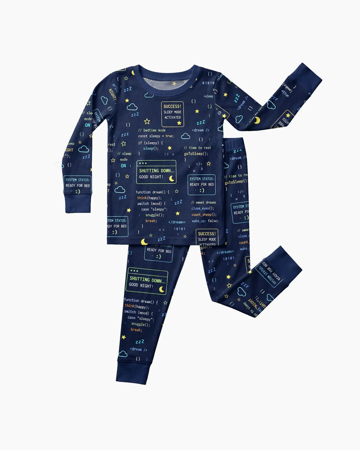 It Techy Job Matching Dad and Son Bamboo Two Piece Long Sleeve Pajama Set