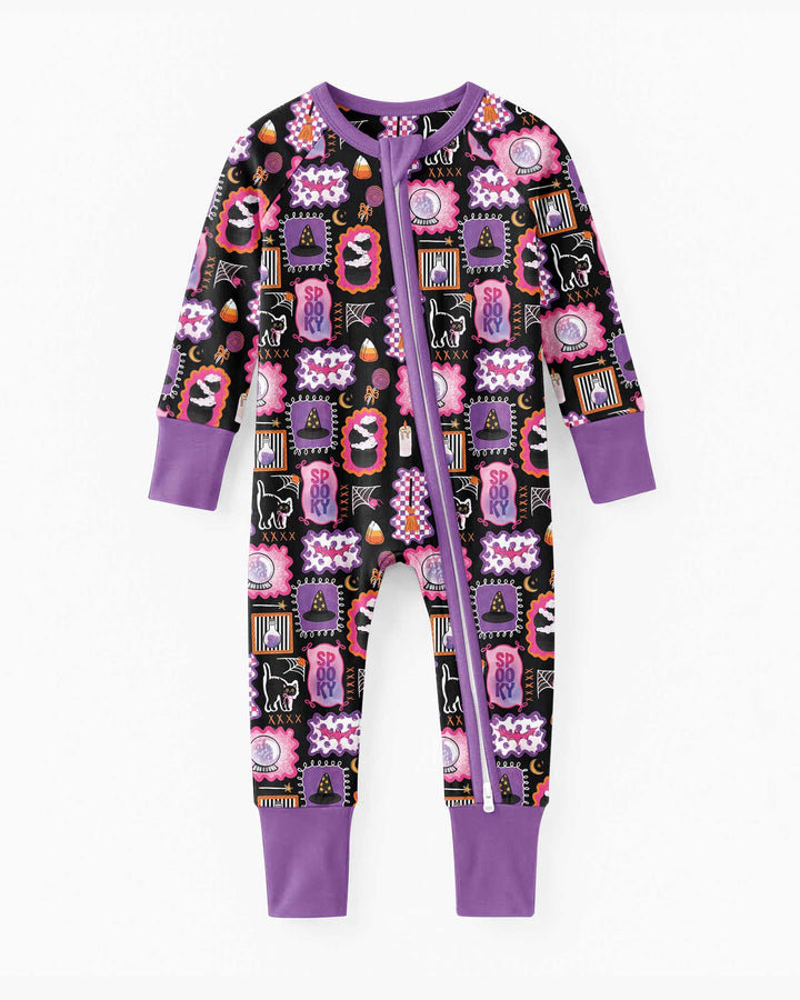 Pink Witchy Halloween Bamboo Convertible Zippy
