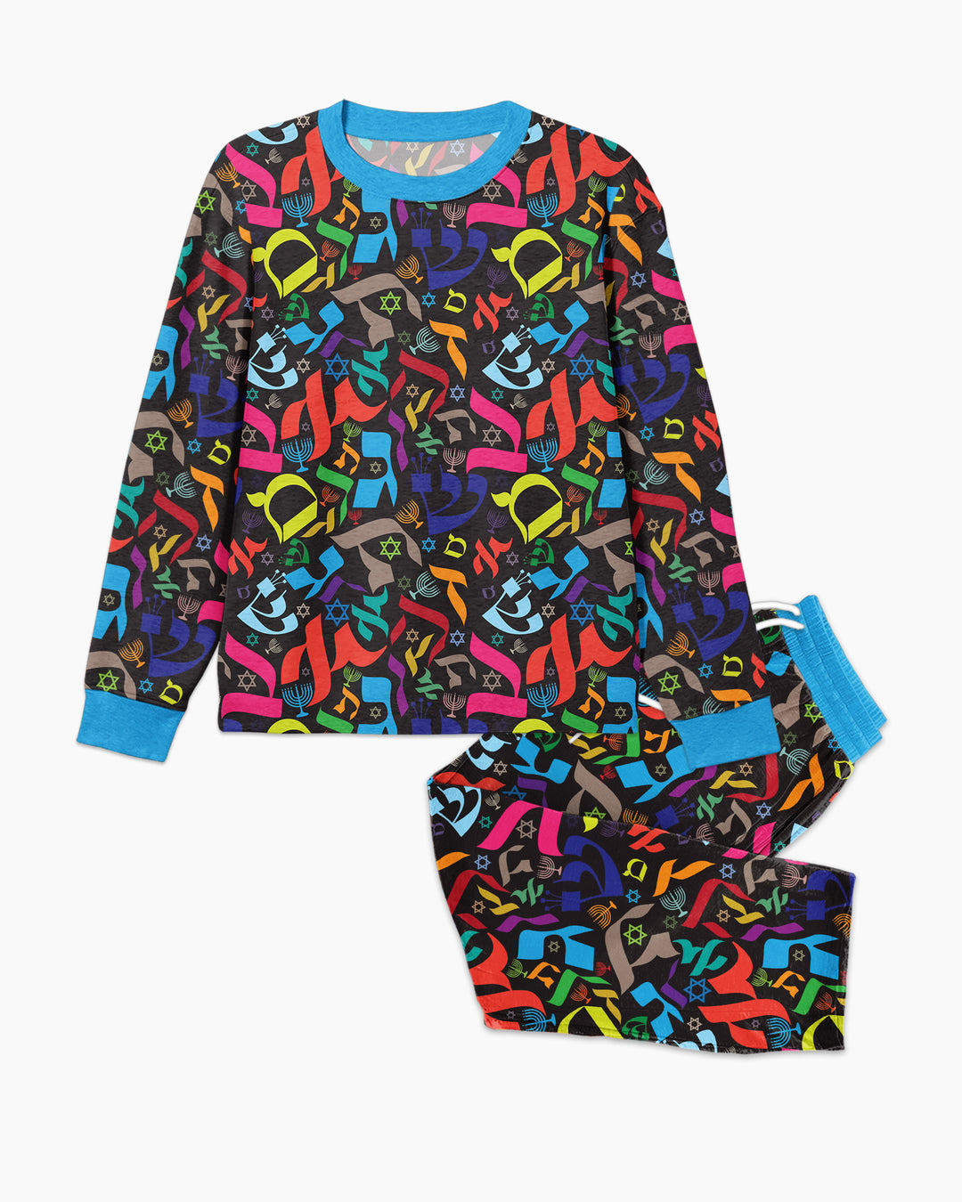 Hebrew Harmony Family Matching Bamboo Men's Pajama Set