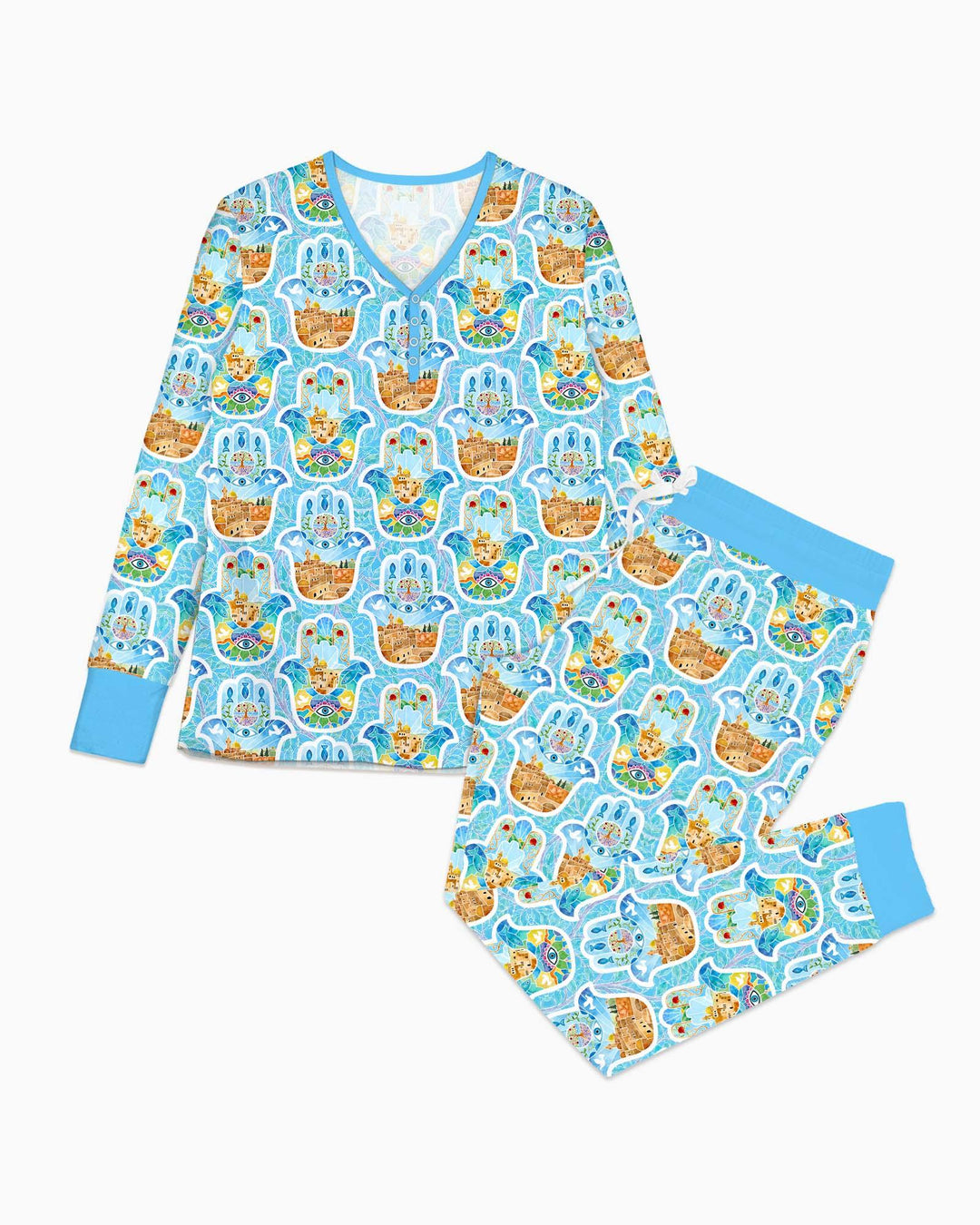 Vorlage Bambus Damen Pyjama Set